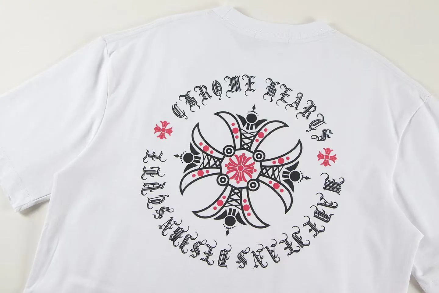 🅿️146 Style: 2025 new Croix Heart short-sleeved T-shirt Material: High version 300g double yarn combed cotton Size: S～XL Color: White Style number: Z003